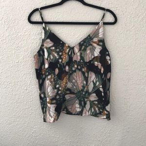 Peyton Jensen black multi Cami Size Medium